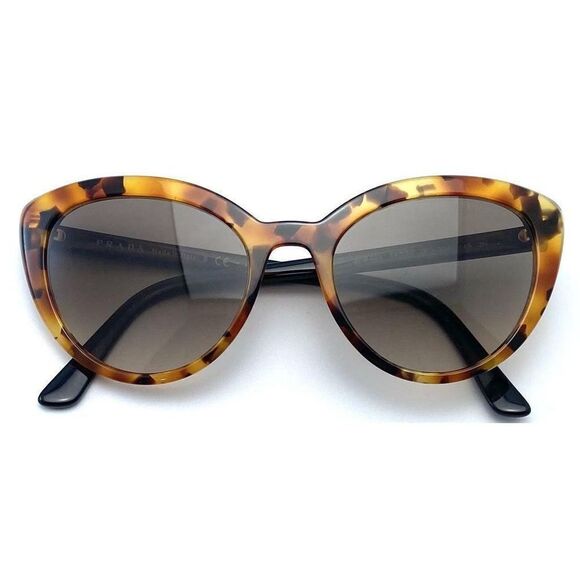 NEW PRADA SPR 02V UF3-3D0 TORTOICE AUTHENTIC SUNGLASSES SPR02V 54-20 - Picture 2 of 6